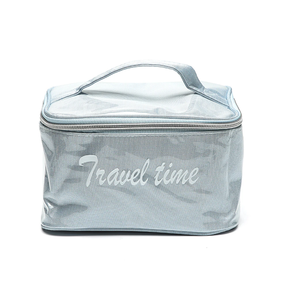 Toiletry Pouch PVC Large Capacity Leather Portable Purse Case Travel Cosmetics Bag Women Makeup Organizer