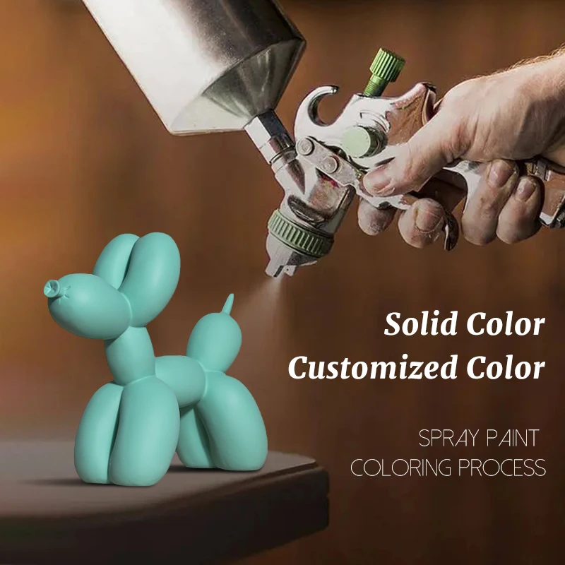 Colorful Balloon Dog Resin Crafts Nordic Home Living Room Entrance Wine Cabinet Decoration