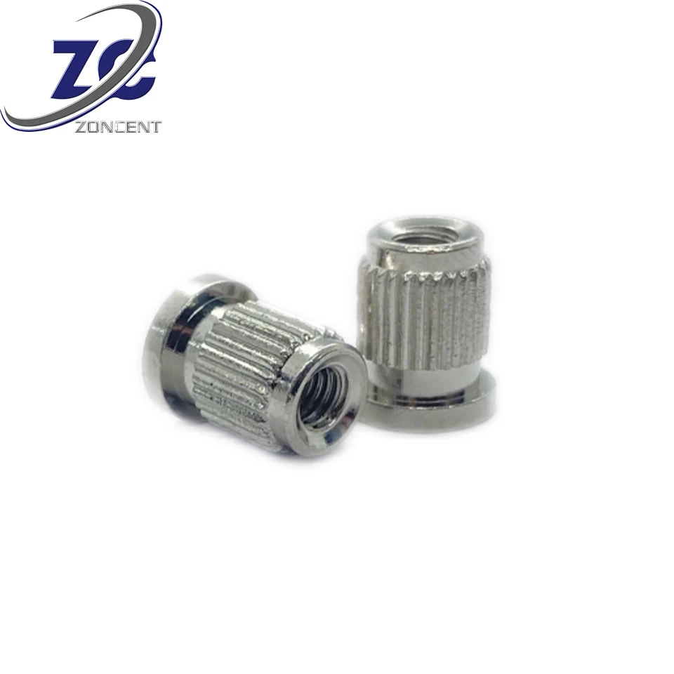 Customized Types S SS CLS CLSS SP M3 M4 M5 insert nut steel metal for PC board car and industry Heat Staking Threaded Inserts