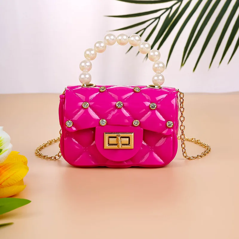 Cute Mini Small Pu Leather 2022 Best Selling Kids Girls Kids Bucket Square Chain Shoulder Crossbody Handbag Handbag Baby Wallet