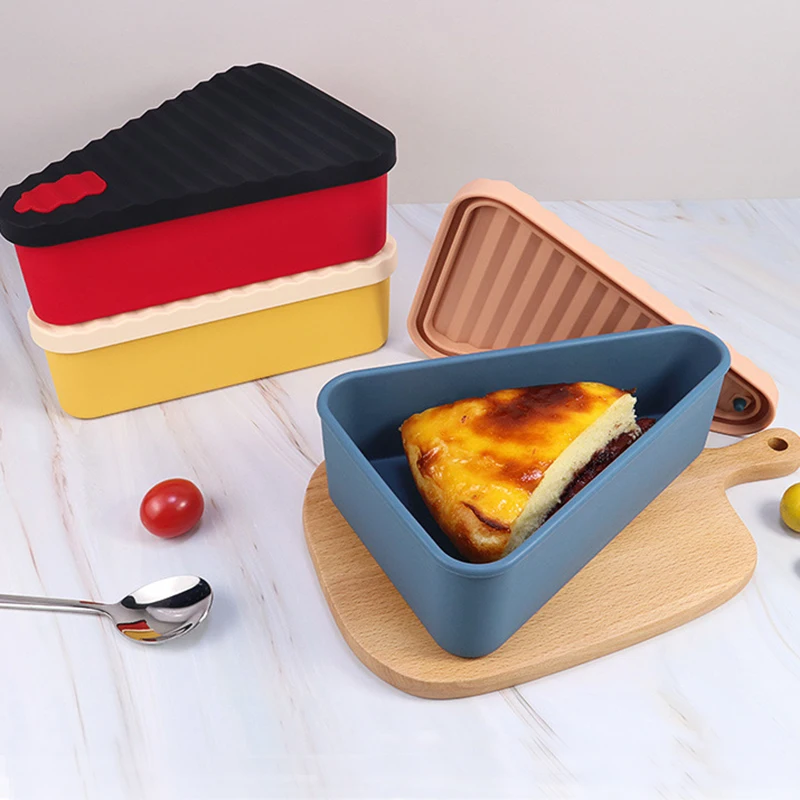 Food storage Pizza Storage box Silicone Reusable Pizza Container with 3 Microwavable Serving Trays