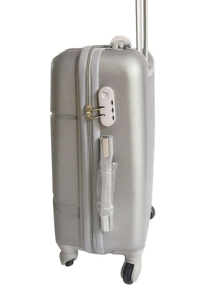 China Supplier Three Birds 3pcs 4 Spinner Wheels Abs Suitcase Trolley