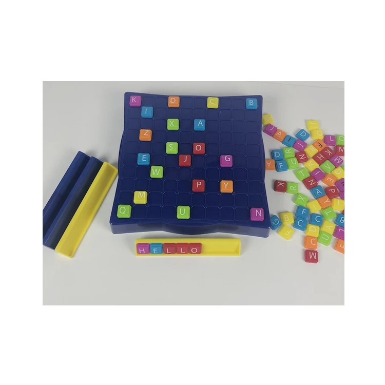 Multi Colors Wordstax 3D Word Game Learning Educational Boy Private Label Kids Toys