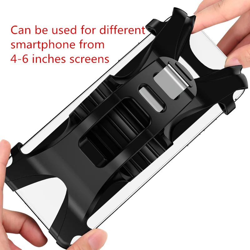 
2021 Hot USAMS US-ZJ053 Silicone Aluminum Alloy Bicycle Mountain Motorcycle Handlebar Smart Mount Stand Bike Phone Holder 