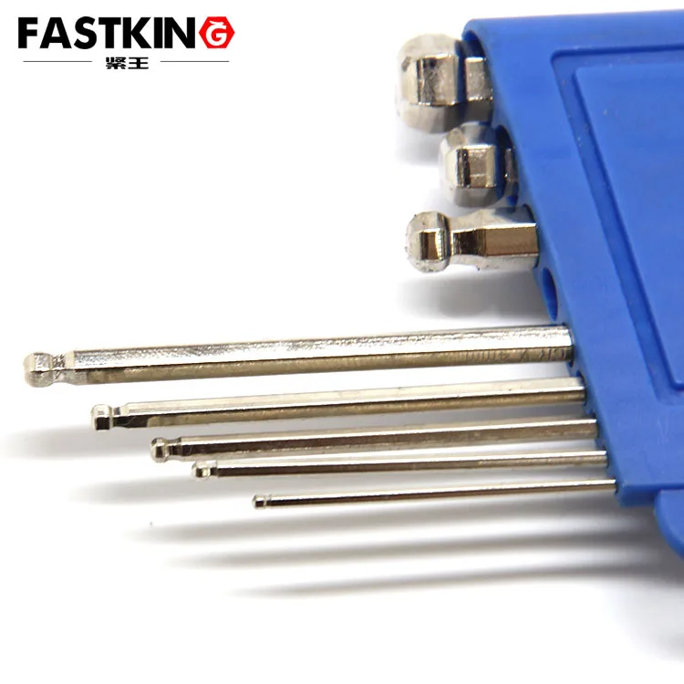 ISO 2936 CR-V nickel plated hexagon socket screw keys ball point hex key wrench 4*28*110