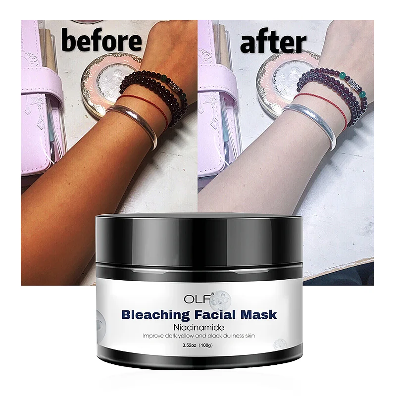 Private Label Natural Organic Vegan Niacinamide Lightning Hydrating Firming Peel Off Skin Whitening Face Mask