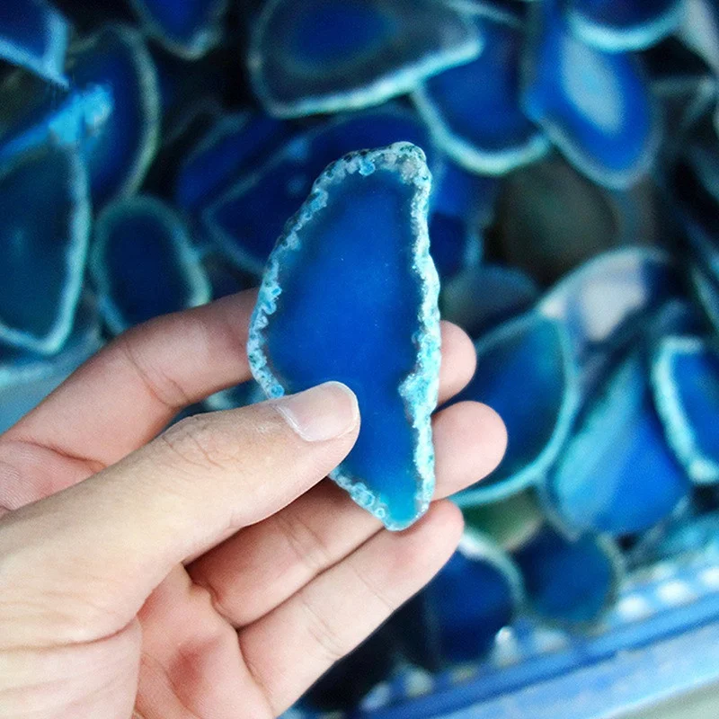 Wholesale agate slice natural crystal little size agate slices for jewelry making