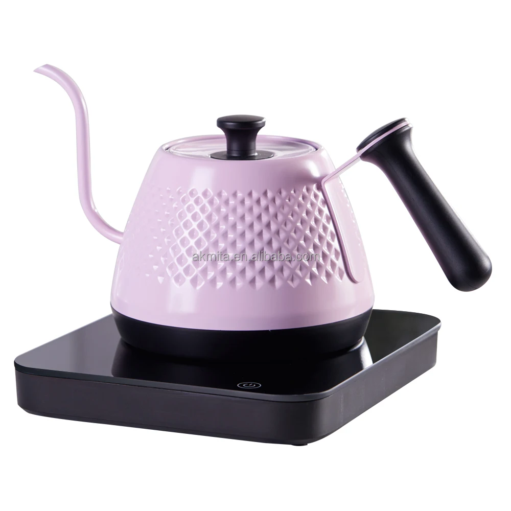 Quick Heating Pour Over Hand Drip Coffee Tea Kettle Smart Hand Brewed Coffee Pot with thermometer