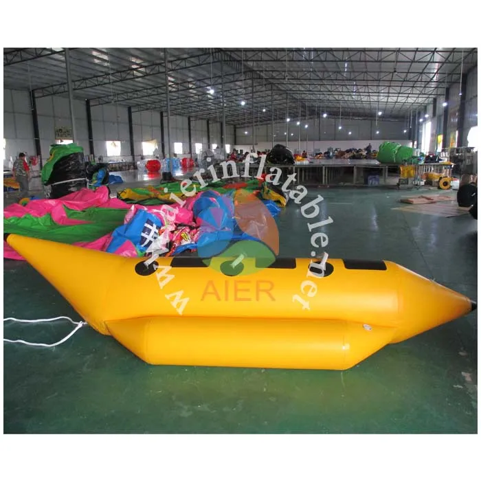 PVC Tarpaulin inflatable banana boat 3-person outdoor water sport equipment