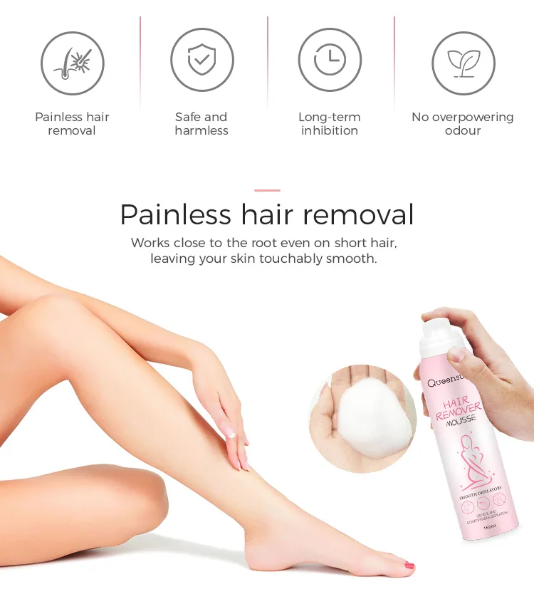 Free samples natural under cover hair removal spray permanent instant hair removing spray