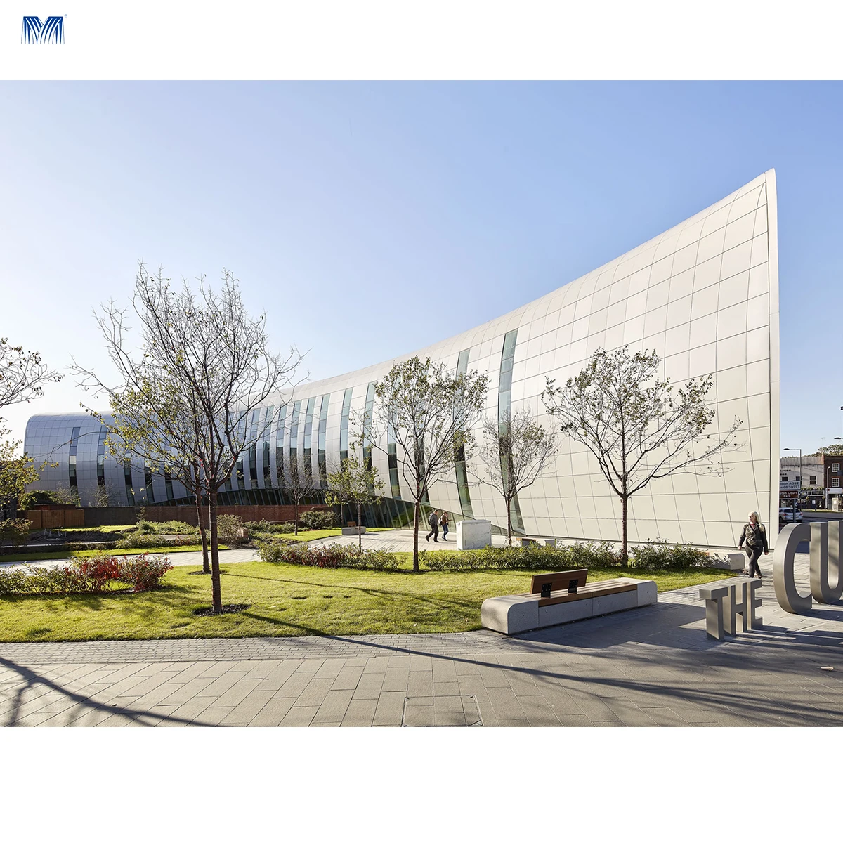 Design high aluminum building grey cladding greek greece outdoor metal good quality aluminum structural front foshan facade