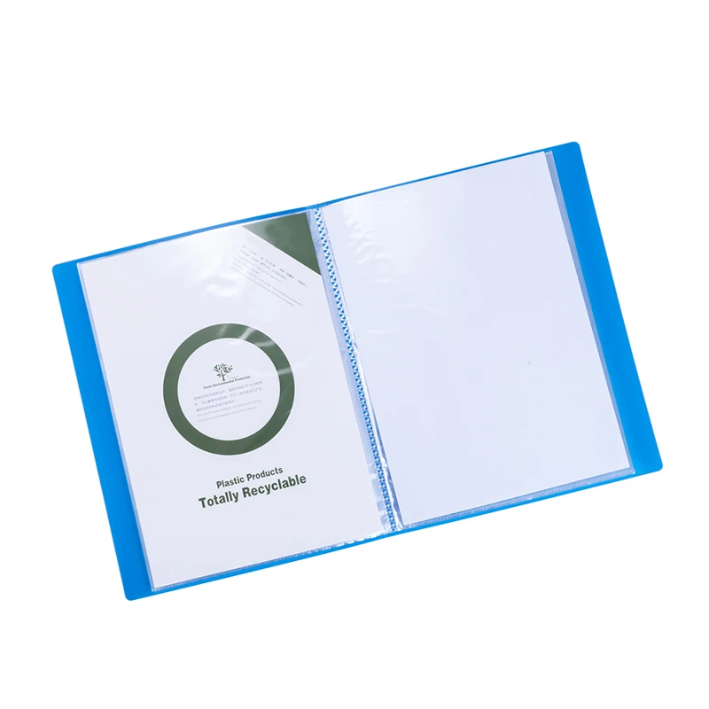 Hot sale 24 Sheets Multi-layer Folder Information Booklet A4 Insert File Transparent Loose-leaf Student With Storage Folder