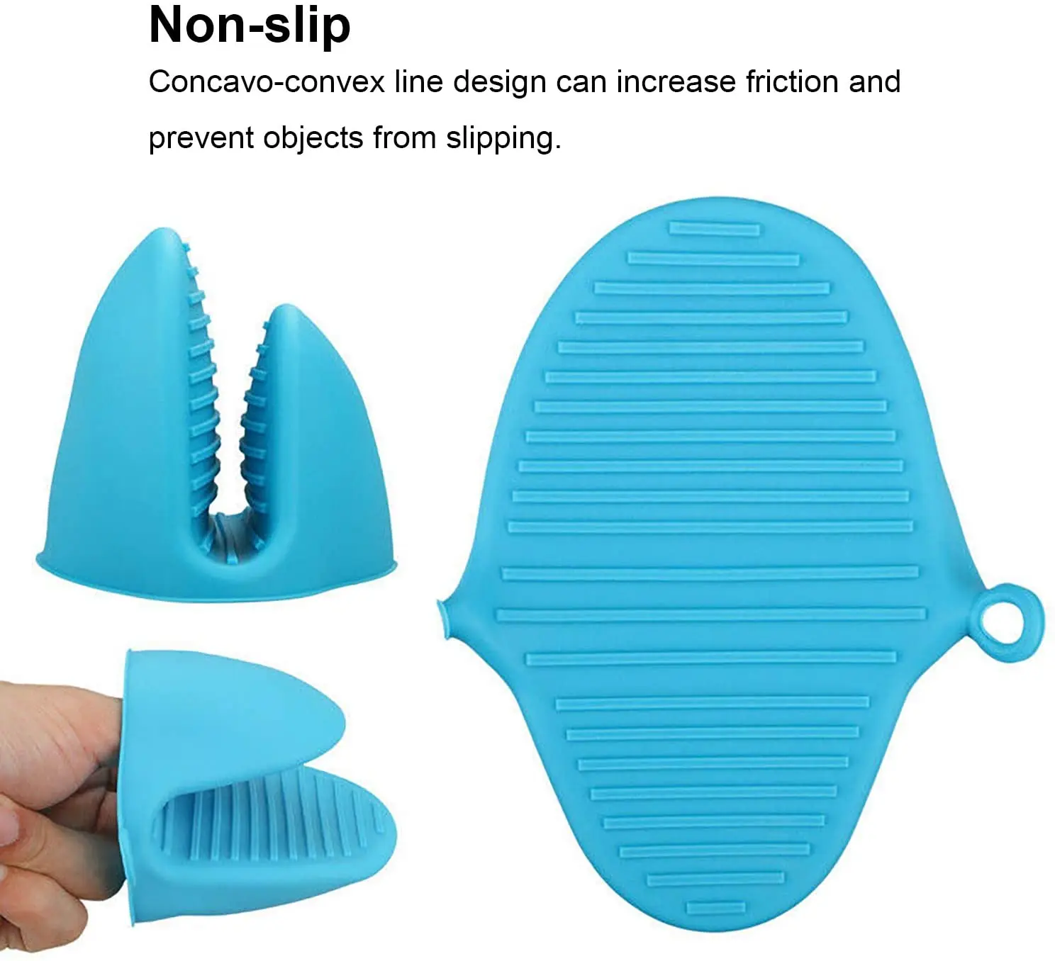 Free Samples Hot Sale Heat Resistant Kitchen Silicone Mini Mittens Non Slip Silicone Oven Mitts Oven Gloves