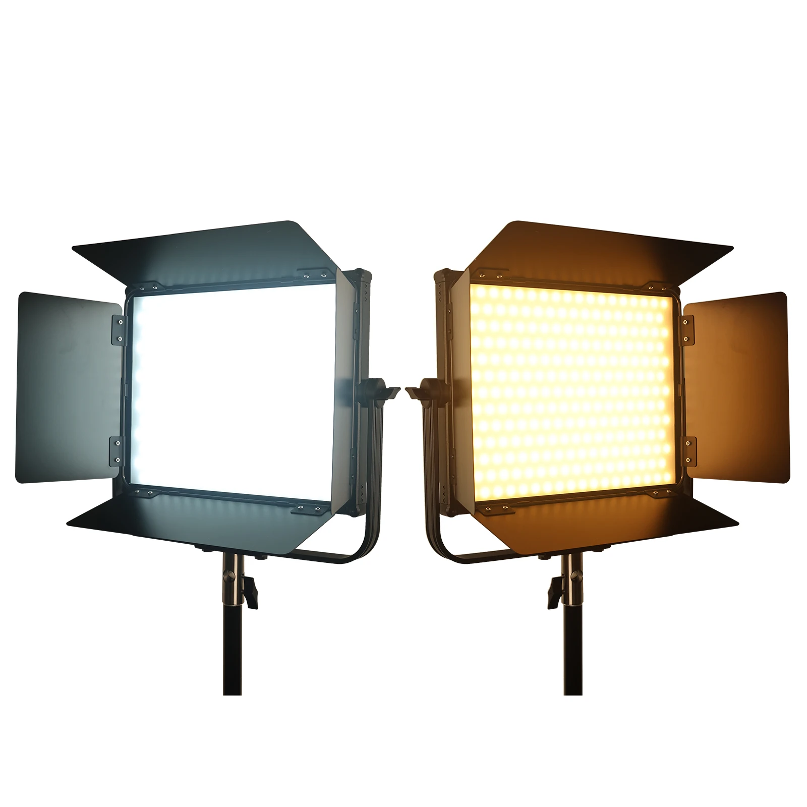 LUXCEO 100W FL100R 2000K 10000K RGB Full Color DMX App Control Continuous Output Bowens Mount Studio Spot Panel LED Video Light