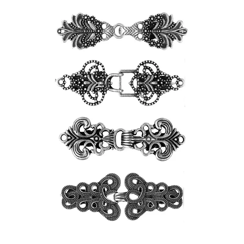 Vintage Sweater Swirl Clip Cape Cloak Retro Cardigan Clip Shawl Collar Clasp Dress Shirt Brooch Clip for Girl Women