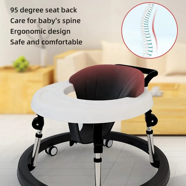 360 Drop-proof Infant Toddler Baby Walker 3 In 1 Multi Function Push Learning Walker Baby Walkers With Wheels And Seat For Baby