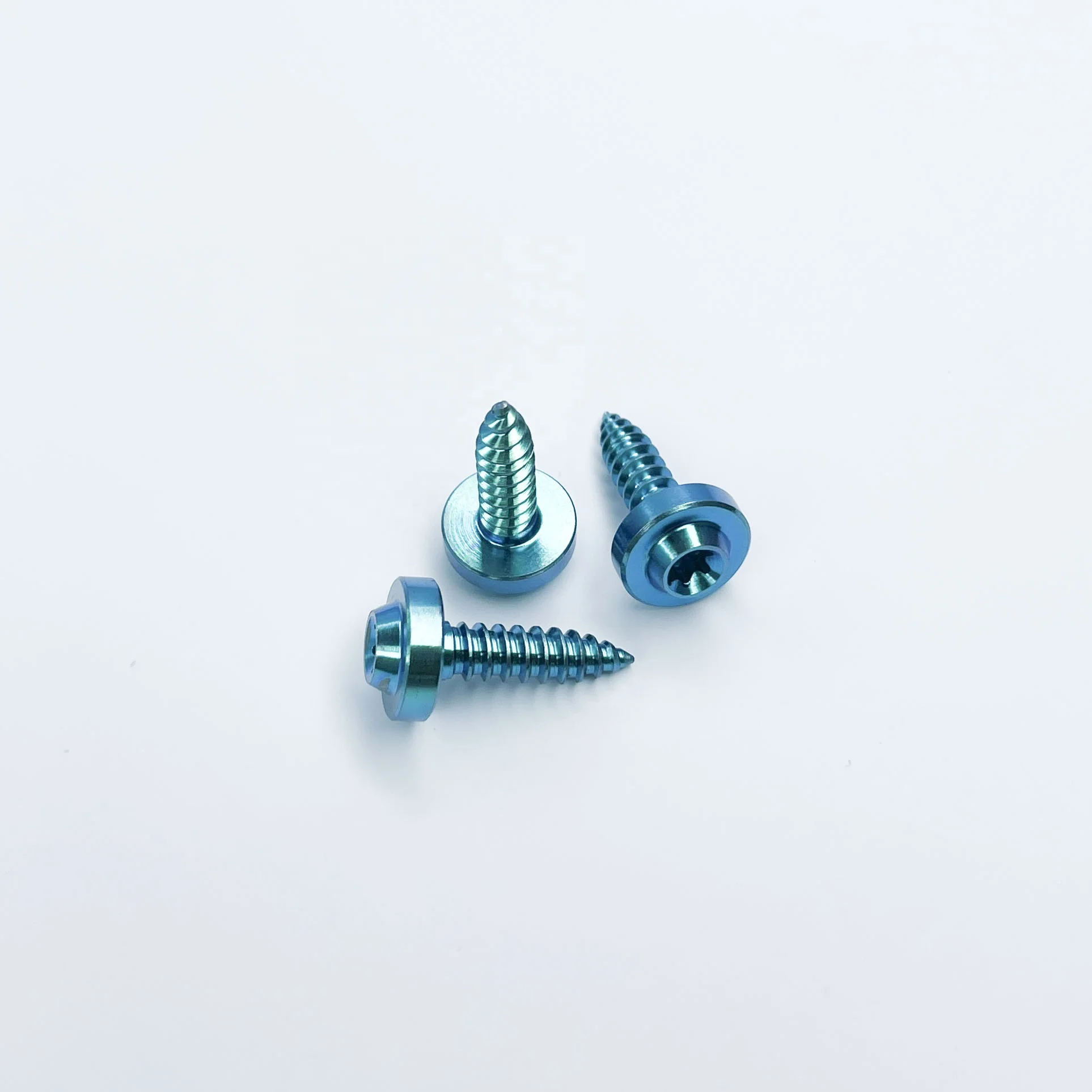 Custom Made Nonstandard Anodized Titanium Special Head Torx Flying saucer head Self Tapping Screws For Motorcycle