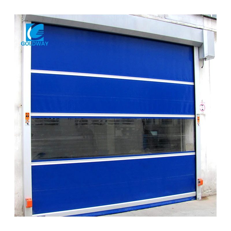 Food Factory Automatic Rapid Roller Shutter Door Pvc Fast Gate Rapid Speed PVC Plastic Fast Rolling Door