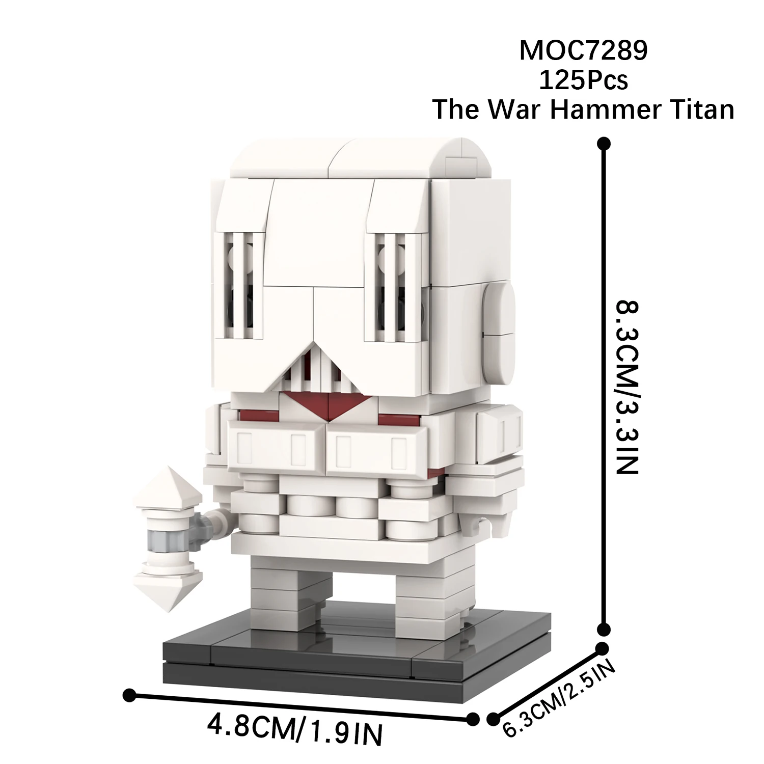 MOC7282-MOC7289 Attack on Titan The Armored Colossal Female Beast Cart Titan Child Gifts Diy Building Block Sets Anime Kids Toys