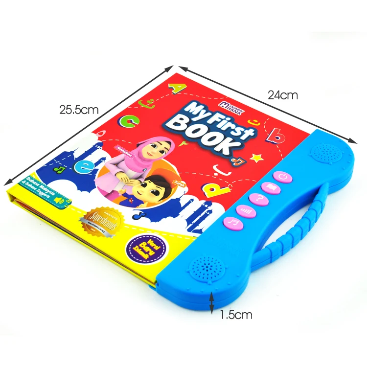 Electronic Malay Arabic English Math Oral Learn By Game Machine Baby Electric Book With English Urdu And Math For Kids