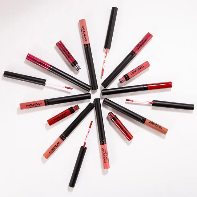 Wholesale best private brand matte liquid lipstick makeup lipstick waterproof non-marking vegan lip gloss lip pencil