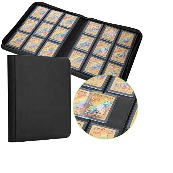 9 карманов из искусственной кожи, торговый топ-погрузчик, переплет для карт премиум-класса