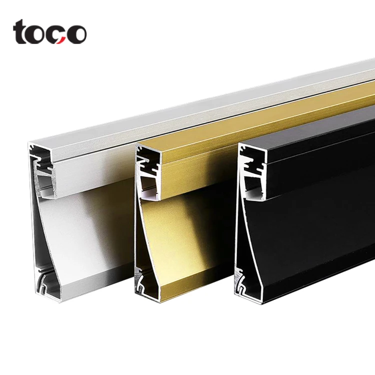 Осветительная светодиодная профильная полоса Toco Алюминиевая СВЕТОДИОДНАЯ плинтус освещение с канальной