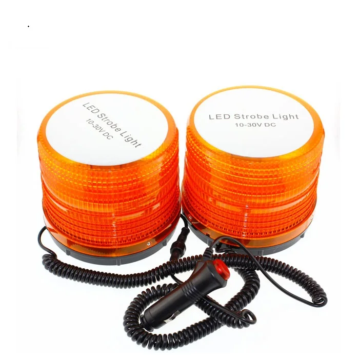 High Brightness Blue Yellow Red 18months Warranty 10-30v school bus safe 12v 24v Led rotate Warning Light double Beacon light
