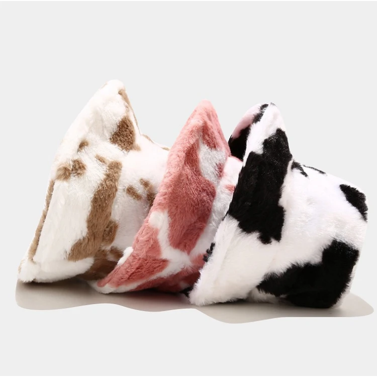 new style ladies faux fur bucket hat wholesale