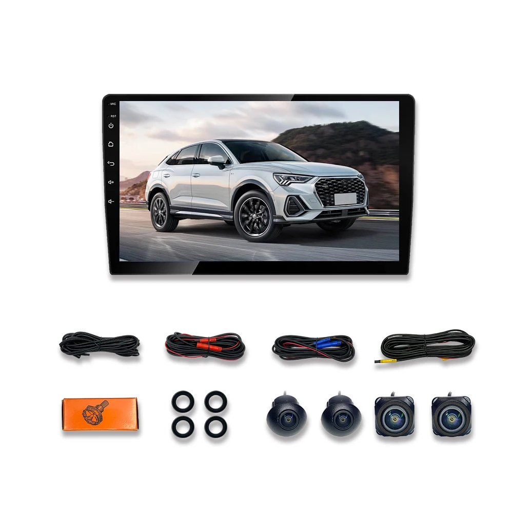 3D Android 360 Degree Surround View Camera 1080P 360 Car Parking Camera 9 Inch Android Car Radio 360 Panorama 3D Camera Android