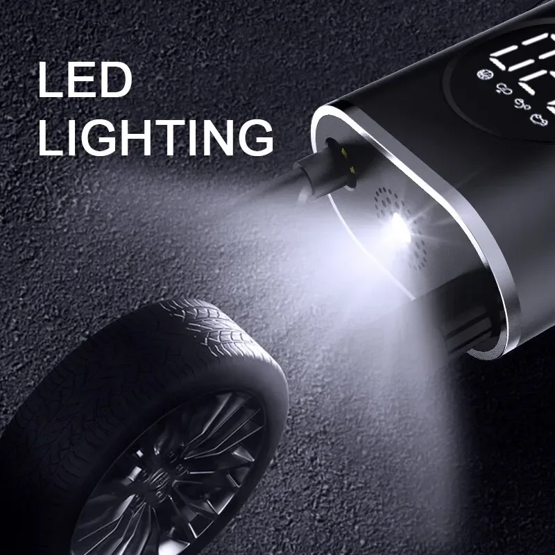 CZK-3668 Electric Car Bicycle Air Pump 7.4v 150psi 4000mAh Rechargeable Tire Inflator Wireless Compressor Digital Pump