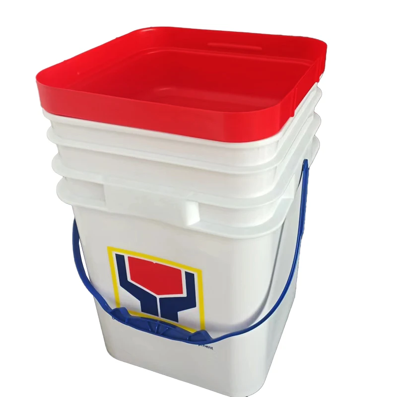 20 liters of material plastic square bucket pp raw material multi-functional bucket washing powder container
