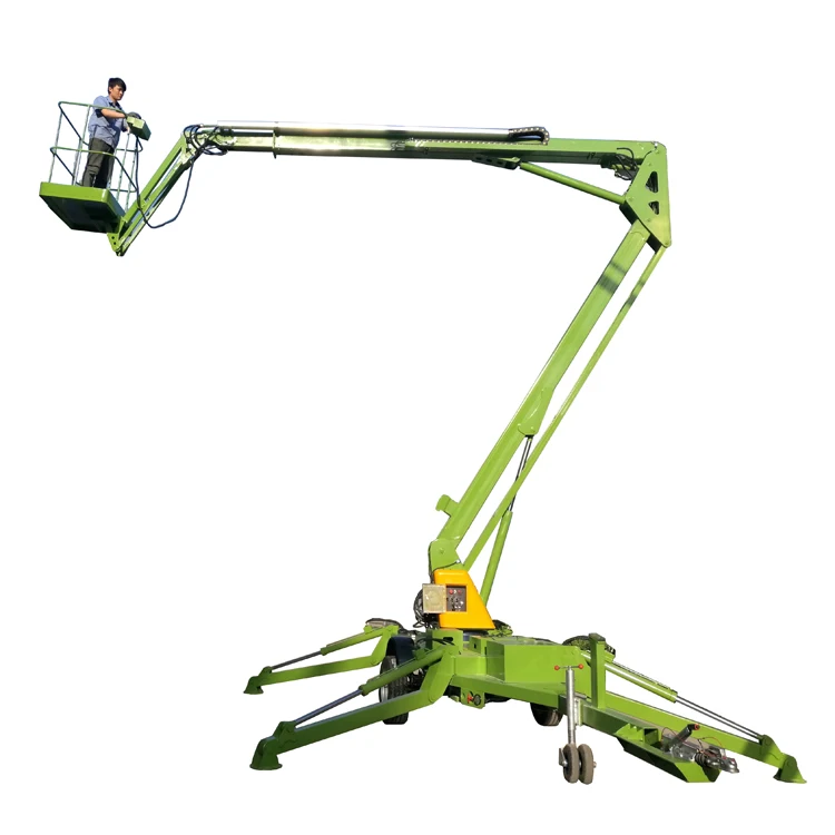 New design 12m lifting height mobile pickup truck boom lift/vehicle mounted boom lift table