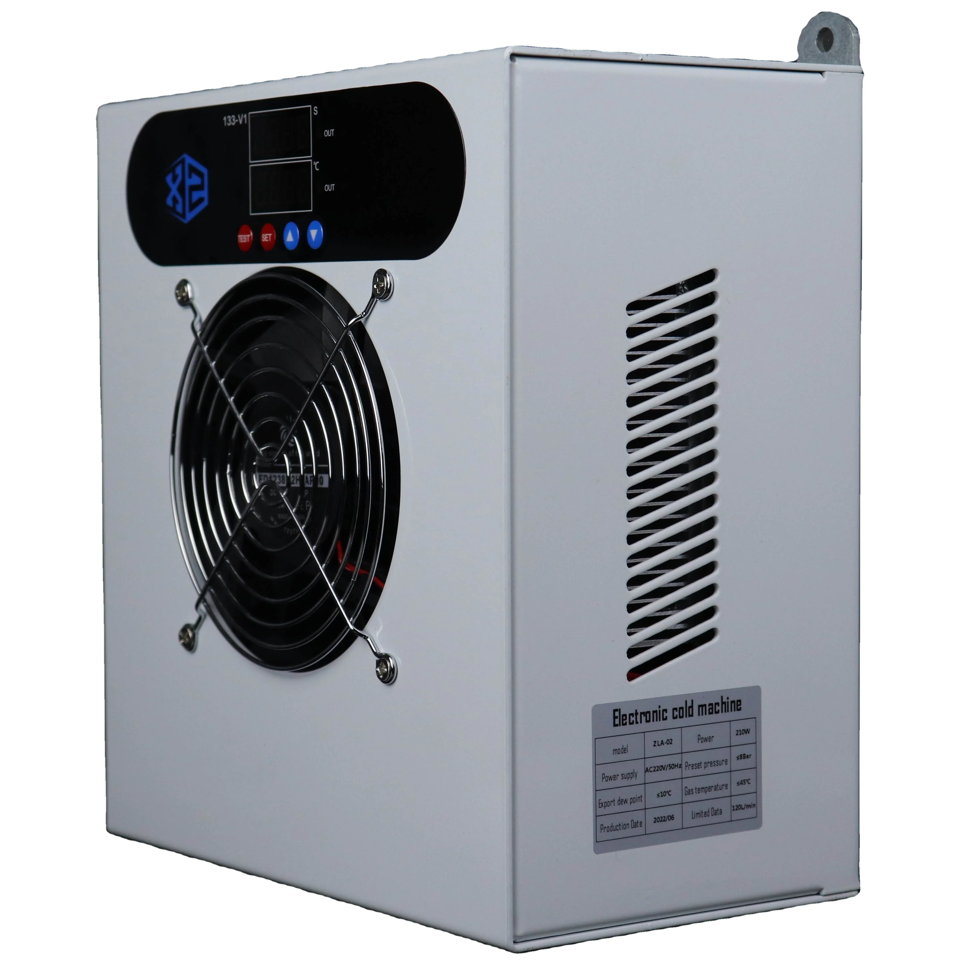 Factory price 210w  electronic semiconductor control mini refrigerant air dryer with 8bar pressure