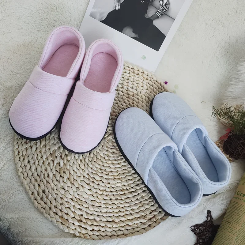 Autumn and winter fashion home anti-slip pregnant slippers shoes women warm wholesale silent cotton shoes
