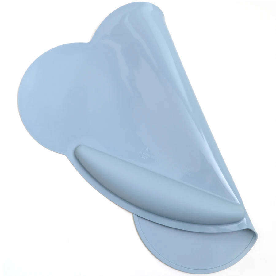 Silikong Non-Slip Silicone Placemats for Kids BPA Free Dishwasher Safe Easy to Clean customized cloud shape placemat