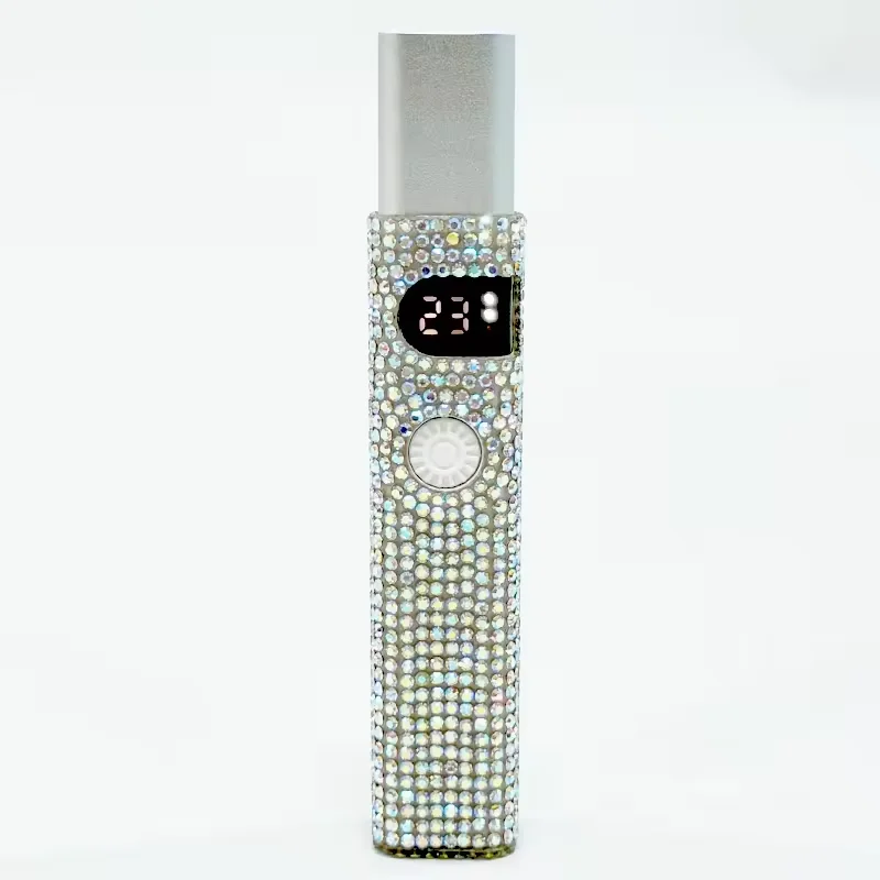 Hot Selling Nail Extension Gel Curing Lamp Handheld Diamond Portable Rechargeable 3W Mini Nail Lamp with Rhinestones