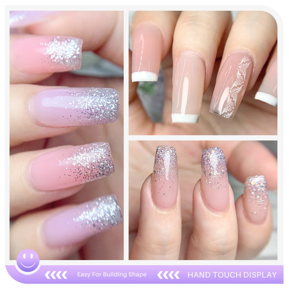 Factory Wholesale Deroi 1Kg UV Builders Gel 36 Colors Nude Color Extension Glue Hard Gel Nail Builder For Nail Art