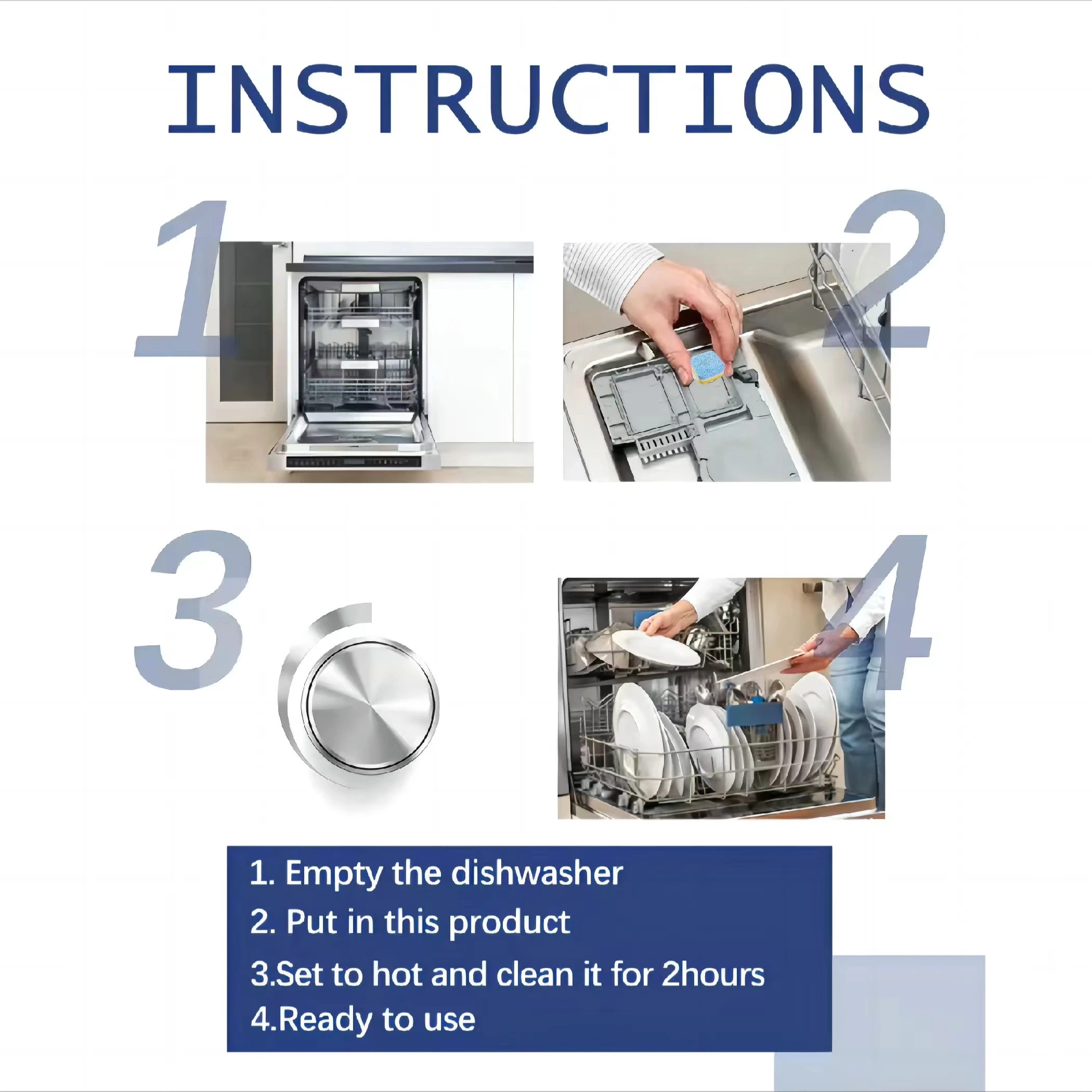 OEM Environmental friendly Capsules Dish detergent rinse tabs, Dishwasher Tablets, Water soluble film tablets for dishwasher