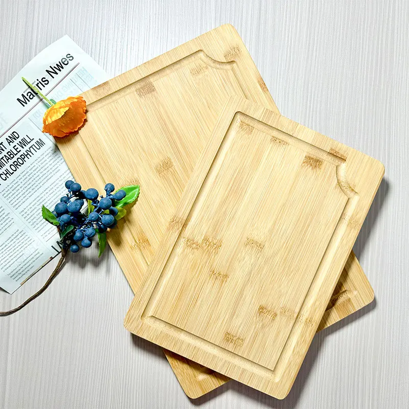 Hot sales Bamboo Cutting Board Set Of 3 Pcs Kitchen Chopping Board For Serving Meat And Veggies