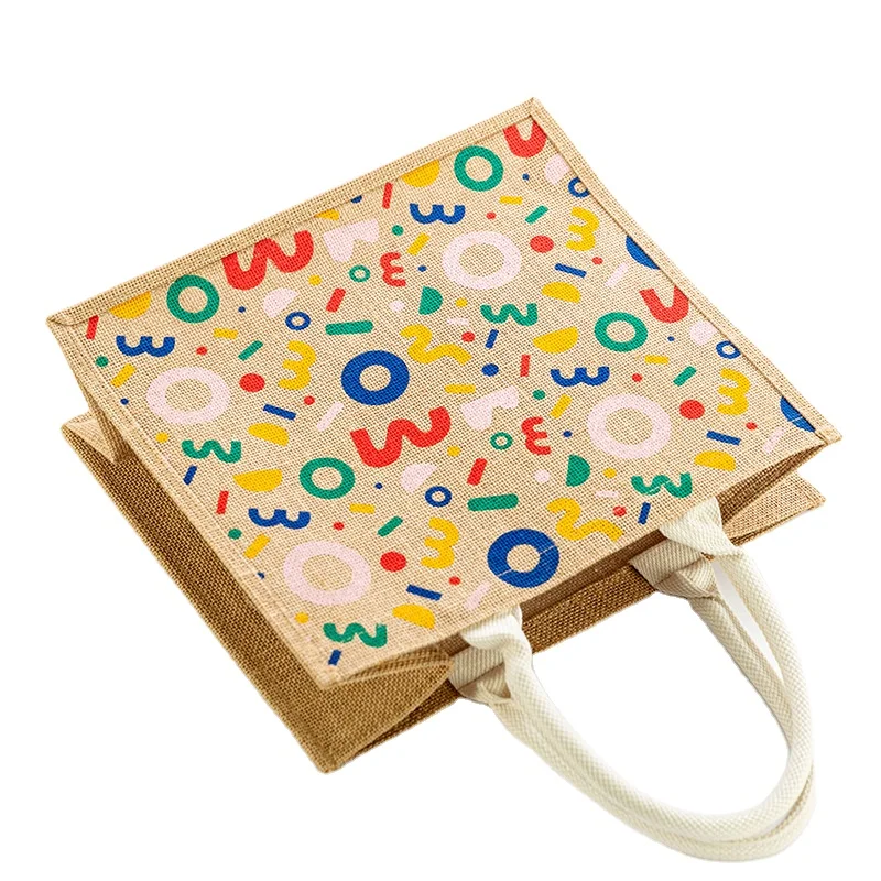 Wholesale Cheap Price Shopper Bag Custom Printed Large Natural Eco Friendly Burlap Beach Bag Jute Shopping Tote Bag With Logos