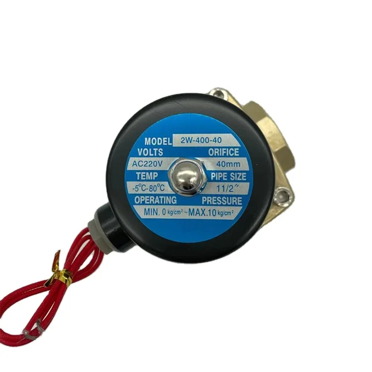 
24V AC220V Normal Closed Valves 2W-400-40 Direct-acting solenoid valve Water valve 