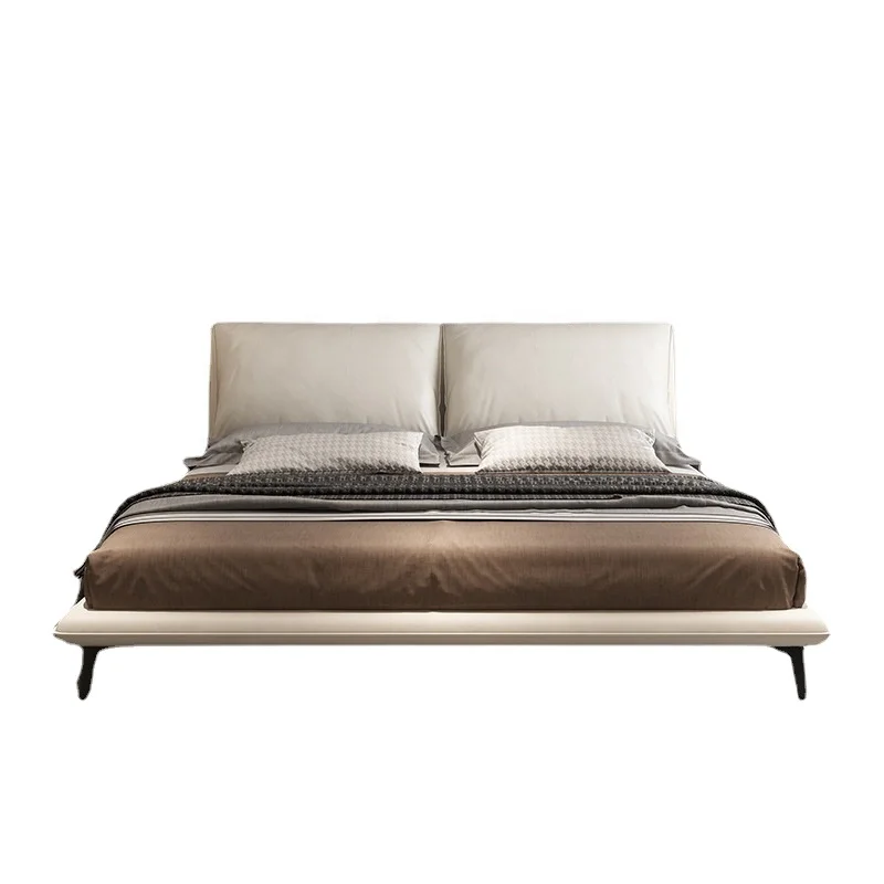 Internet celebrity bedroom furniture Big ears back software hotel double bed