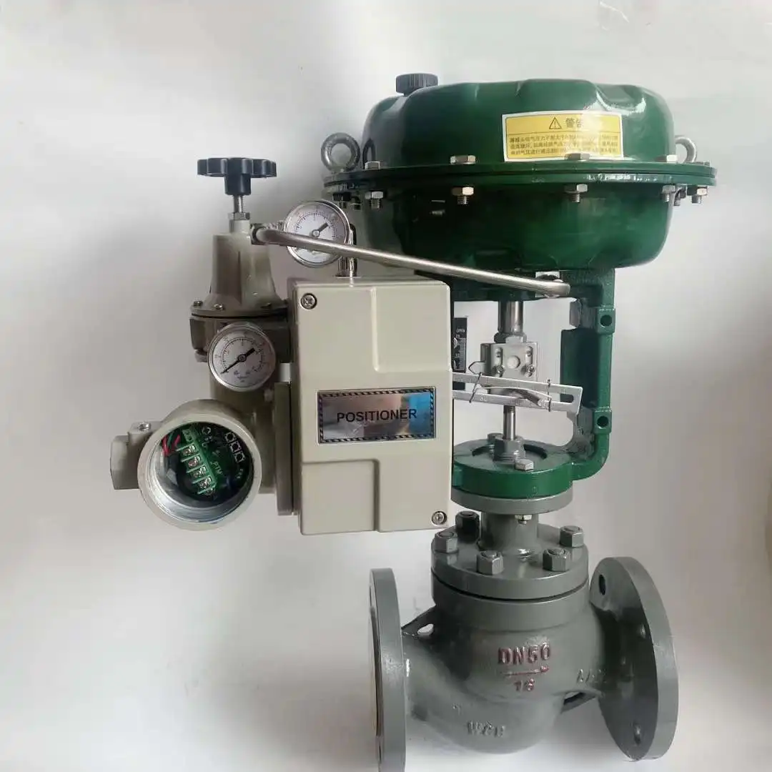 Automatic water steam level pneumatic control Modulating Globe valve WCB SS304 316