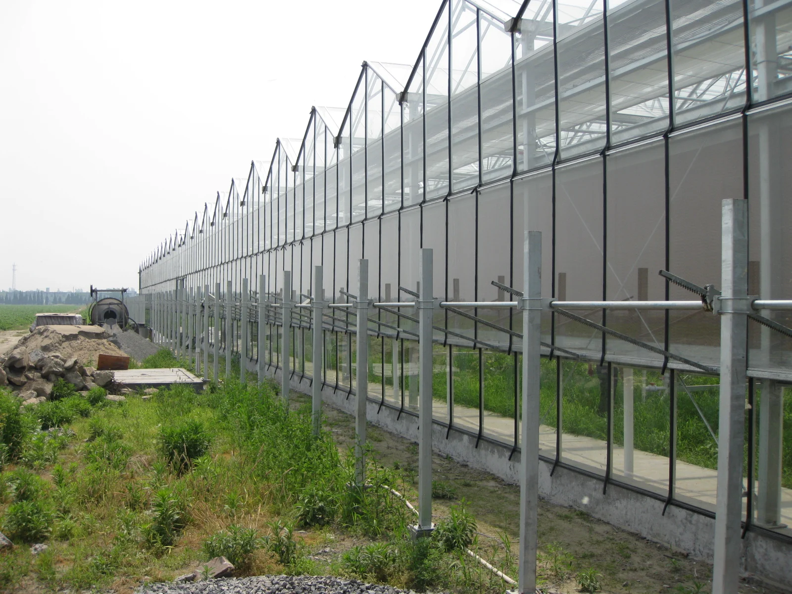 Hualiang prefabricated venlo glass garden greenhouse