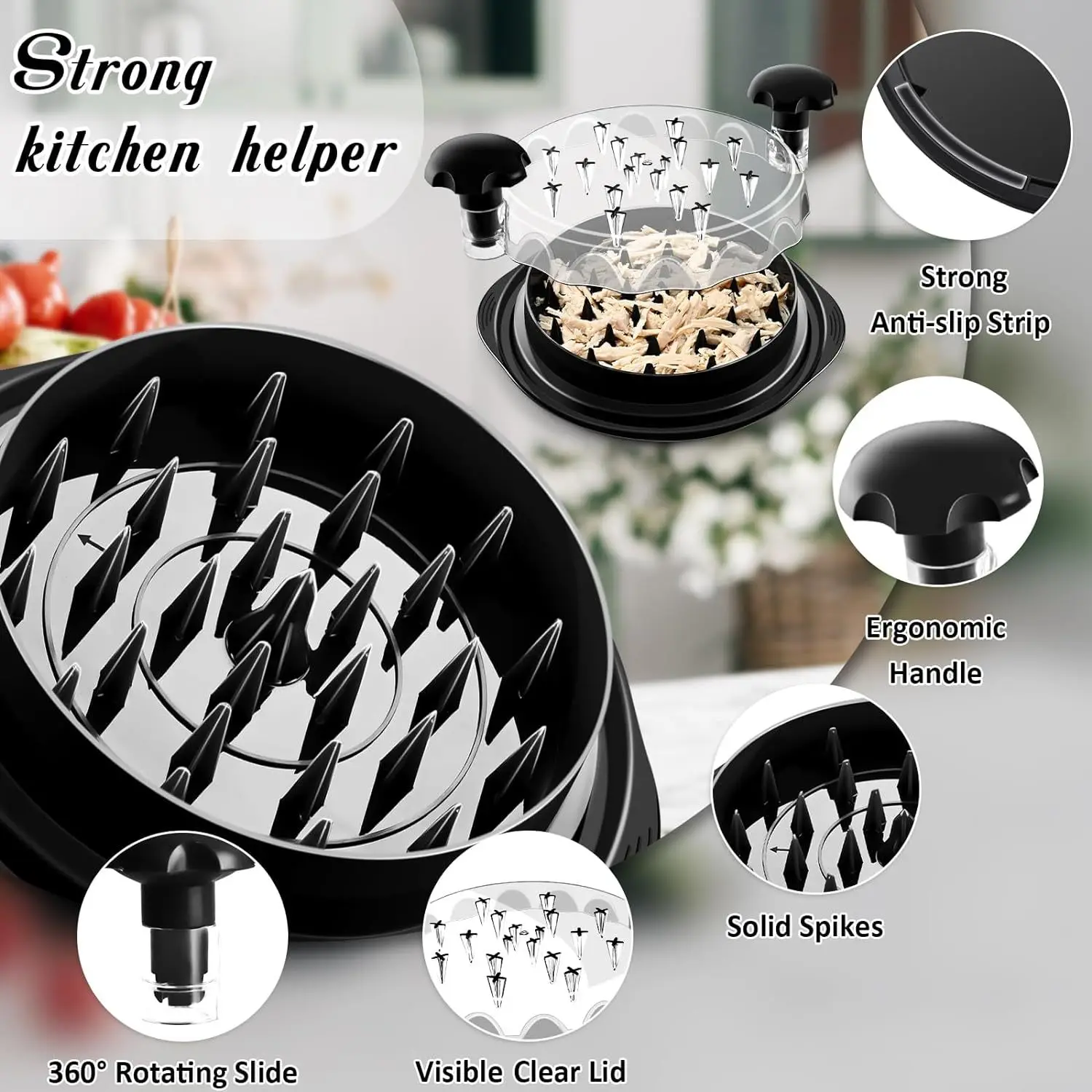 Multi-functional chicken breast shitter chicken mince meat machine home shredder separator mincing meat