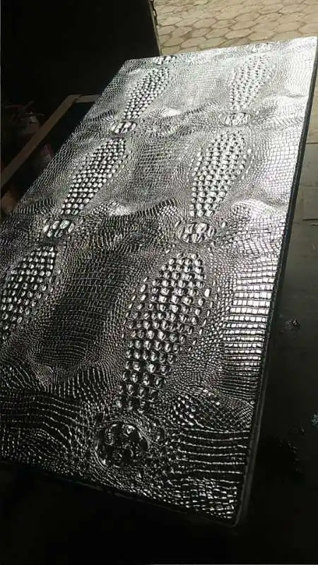 High quality 1370x1000mm or 1370x660mm leather embossing mould plate for leather tannery press machine