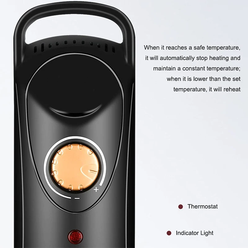 Oil Filled Radiator Heater Portable Space Heater custom 700w/1000w Adjustable Thermostat Quiet Heater for Home Office