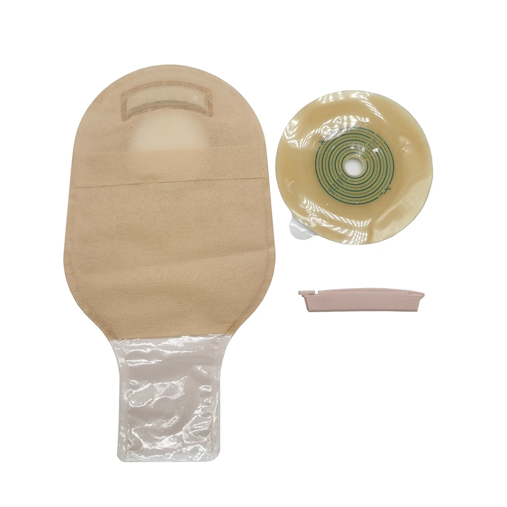 BLUENJOY Skin Friendly Two Piece Colostomy Bag for Lleostomy Stoma Care Cut-to-fit