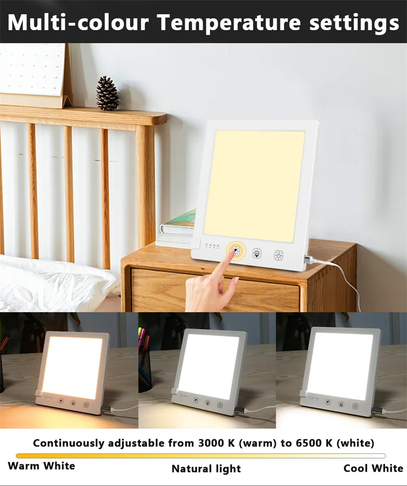 UK Seasonal Affective Sad Disease Light Led Manufacturer Phototherapy Therapy Daylight Lamp
